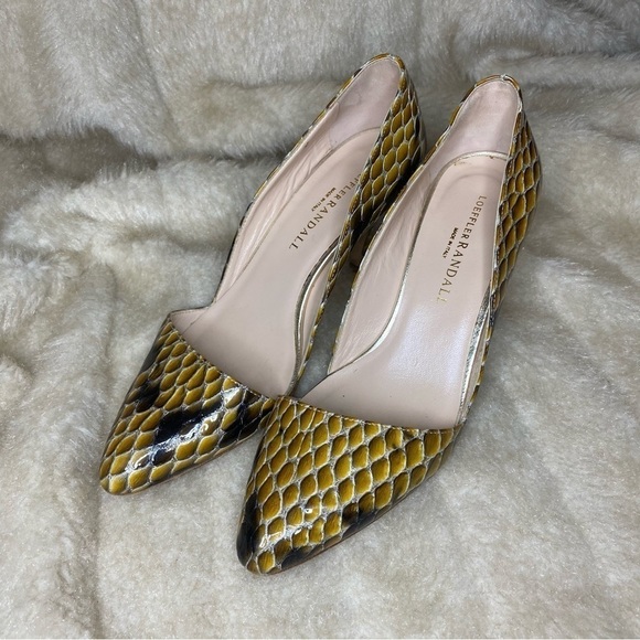 𝅺loeffler Randall Snakeskin Heels - Picture 3 of 11